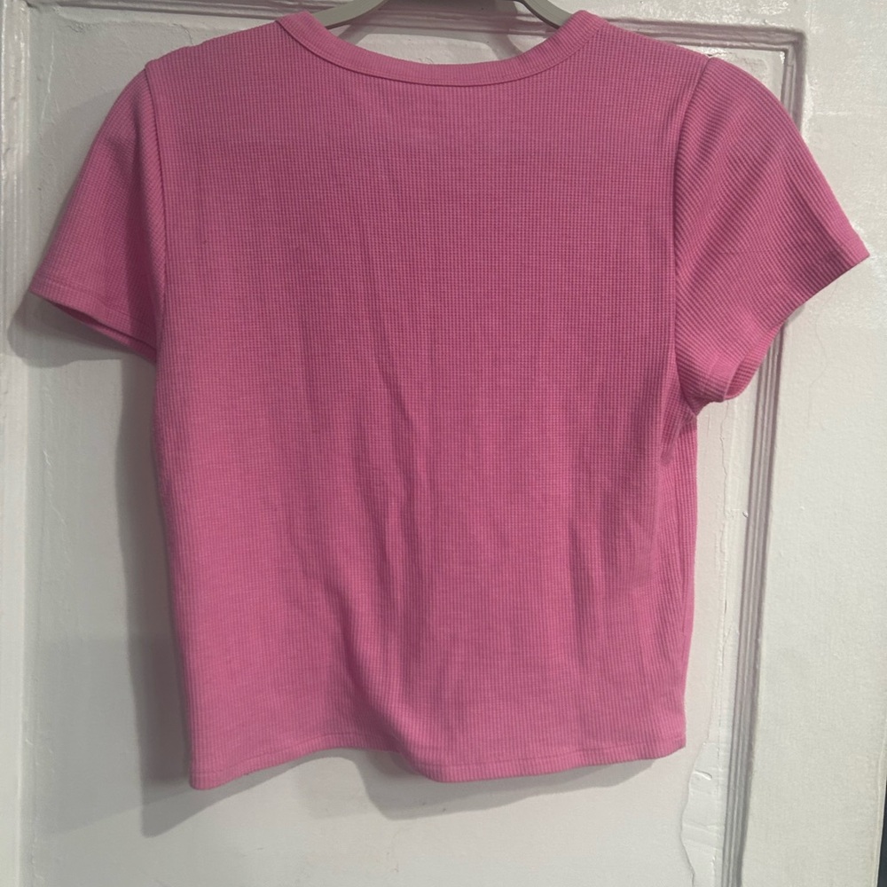 American Eagle Outfitters Short Sleeve Pink Tee - Picture 2 of 4
